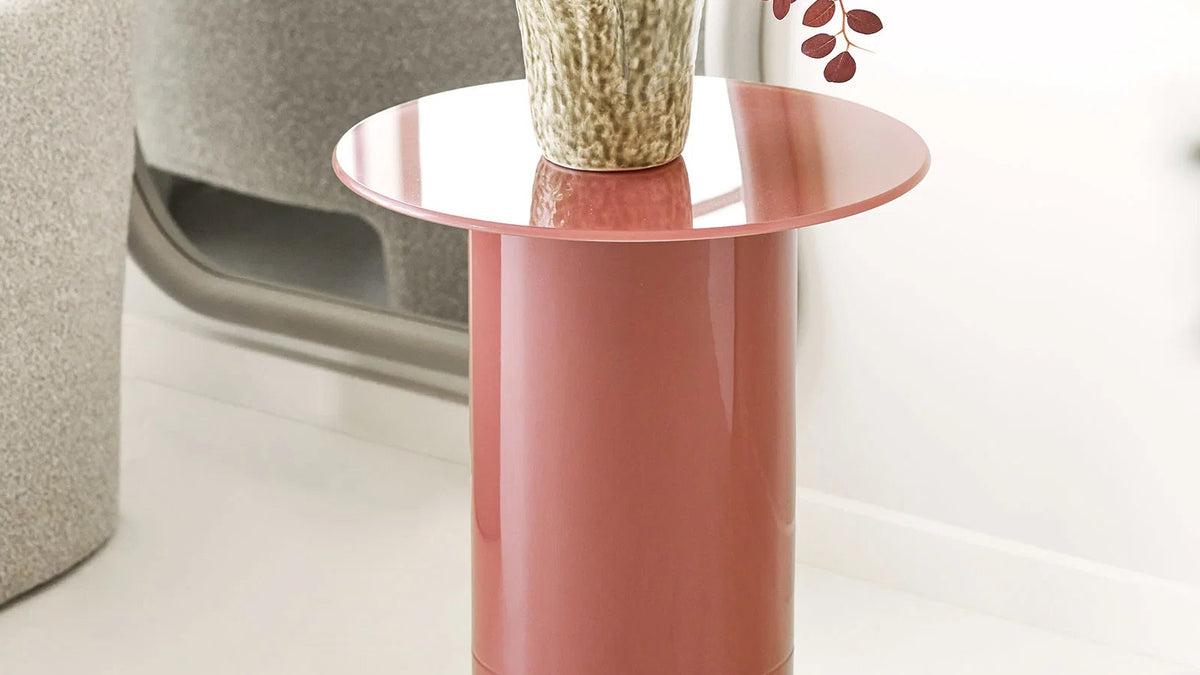 Table d’appoint Rose - en MDF et verre
