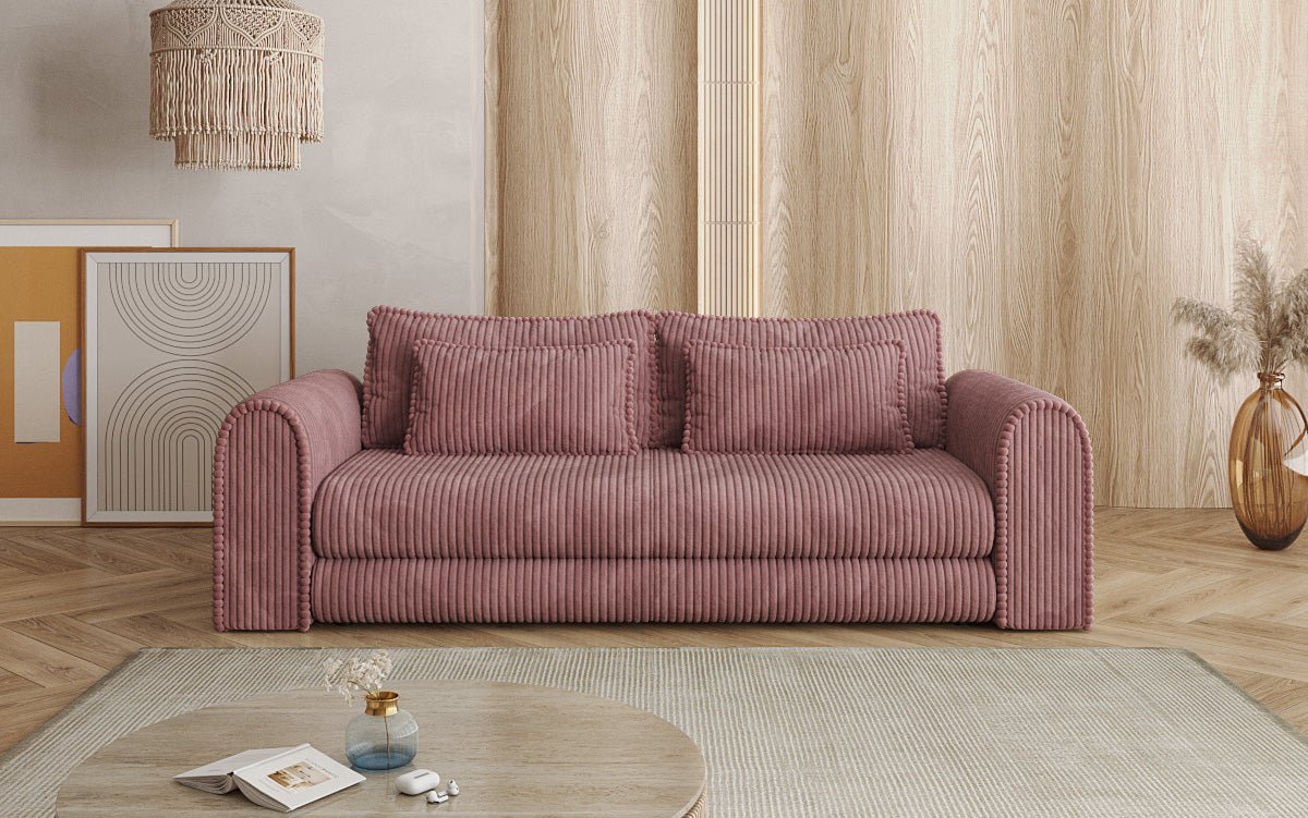 Designbank Lil Buddy 3-zits met slaapfunctie en opbergruimte in breedcorduroy