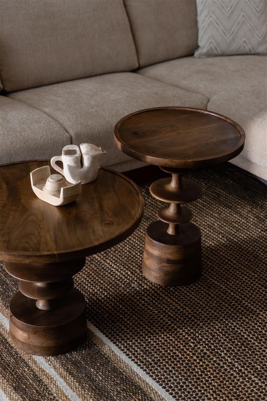 Couchtisch Soloria – aus Mangoholz in Braun