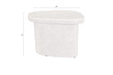 Bijzettafel Dorvian Hoog – van gerecycled marmer in Beige