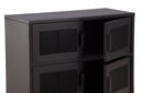 Kommode Berit – Industrial Design in Schwarz