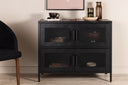 Kommode Berit – Industrial Design in Schwarz