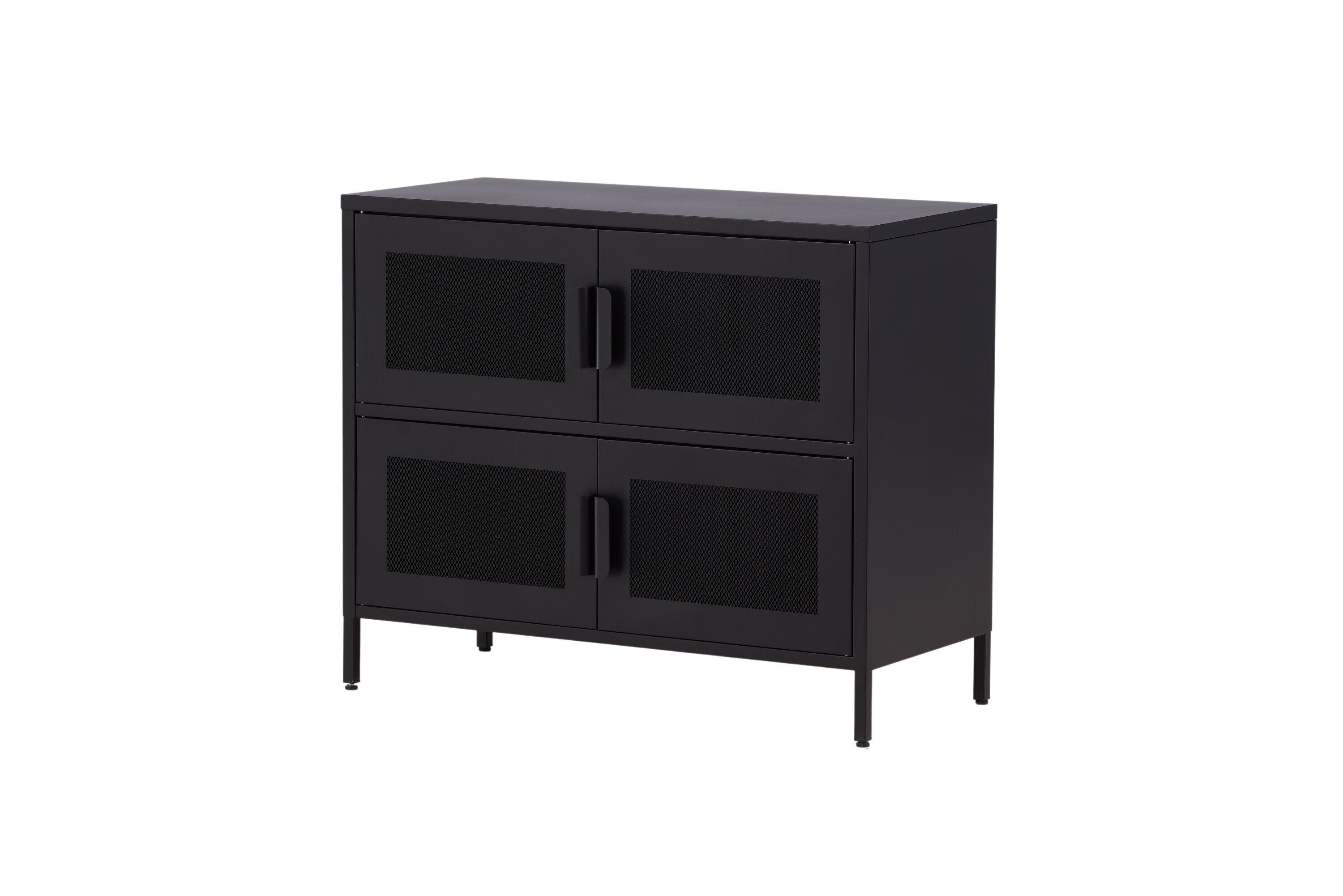 Commode Berit – Design industriel en Noir