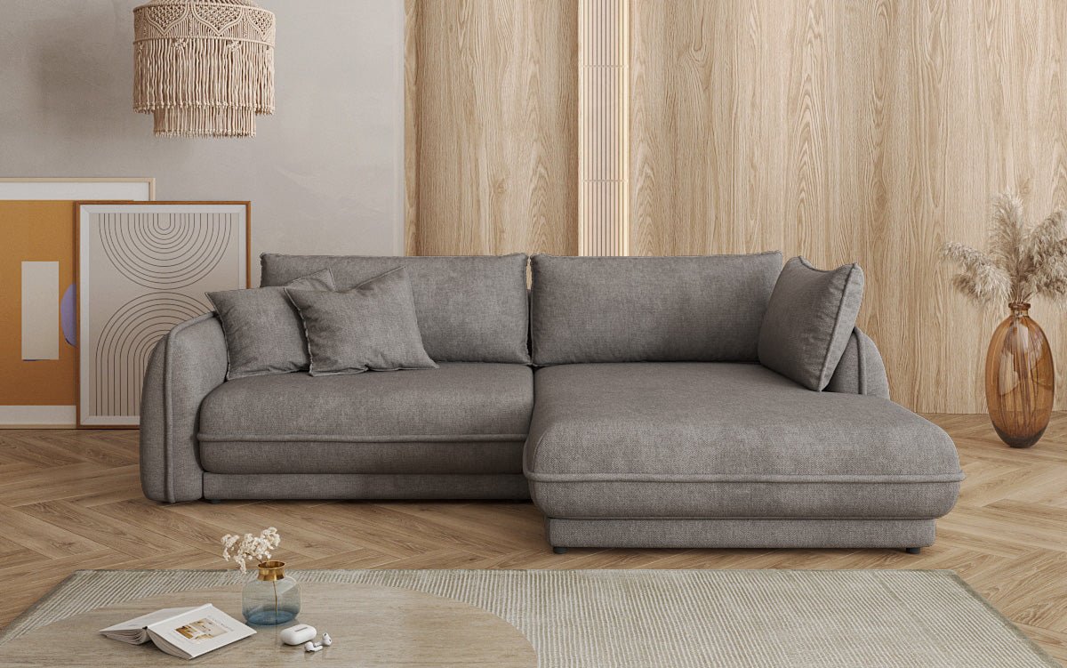 Canapé design Mojave II Tissu avec fonction couchage et rangement