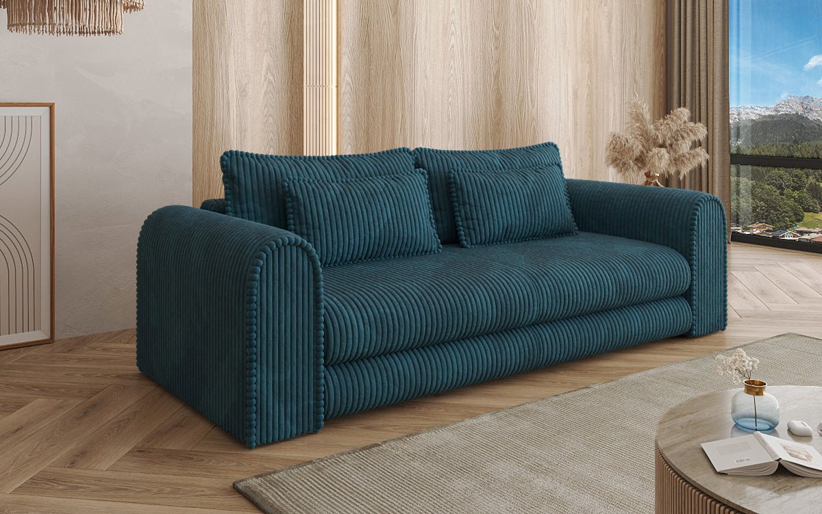 Designbank Lil Buddy 3-zits met slaapfunctie en opbergruimte in breedcorduroy