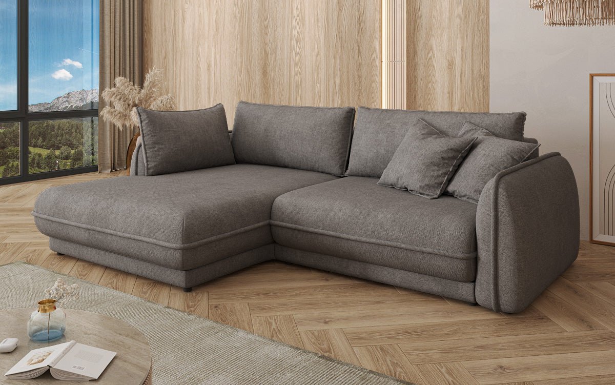 Canapé design Mojave II Tissu avec fonction couchage et rangement