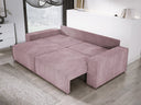 Designer Sofa Velanova 3-zits Ribstof met slaap- en klapfunctie