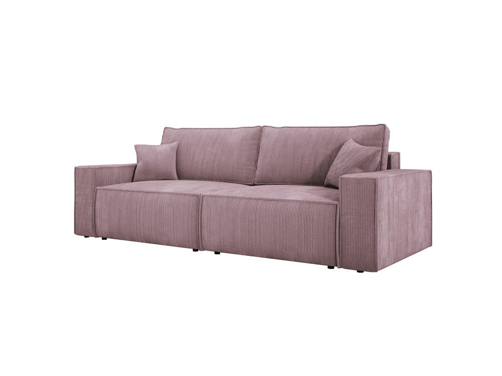 Canapé designer Velanova 3 places Côtelé avec fonction couchage et rabattable