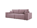 Designer Sofa Velanova 3-zits Ribstof met slaap- en klapfunctie