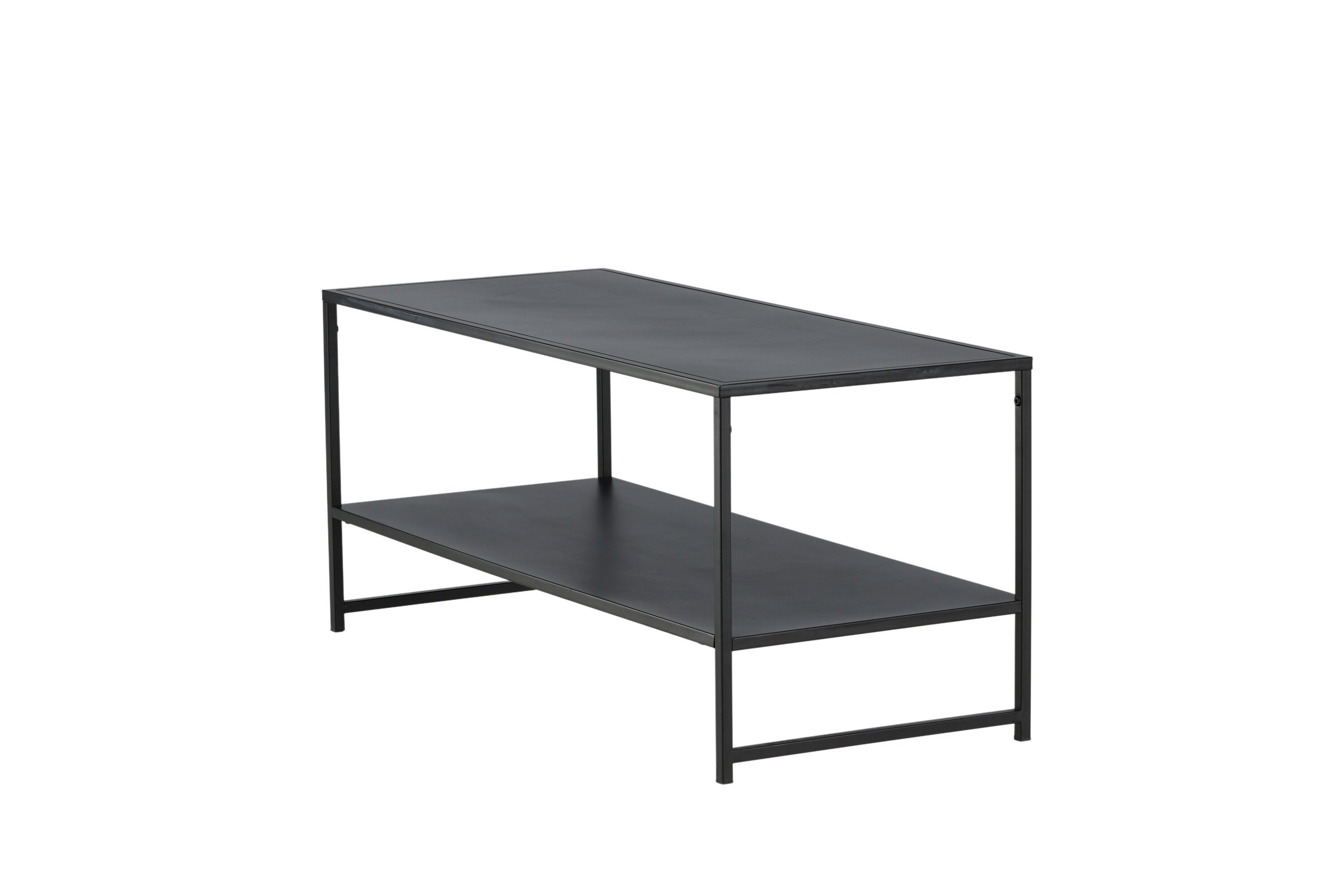 Bijzettafel Baar - met opbergruimte in Zwart