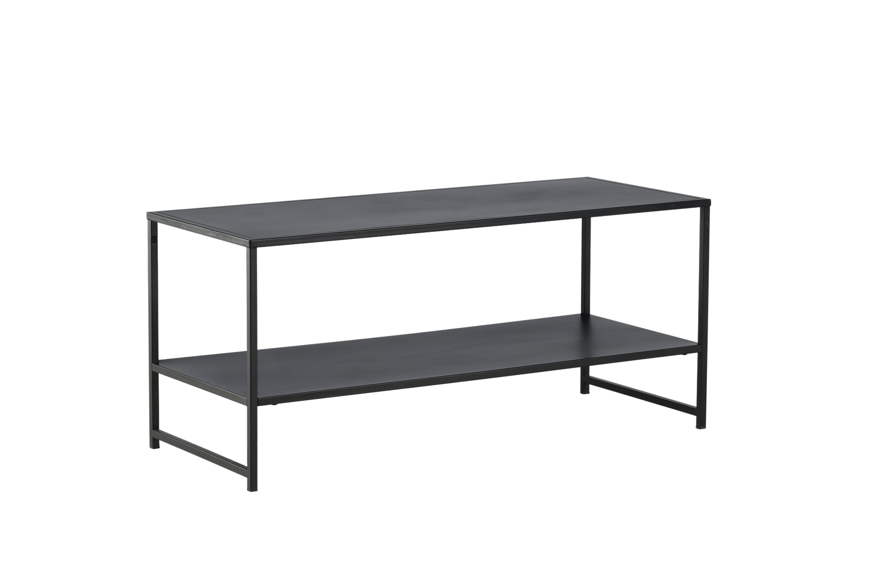 Bijzettafel Baar - met opbergruimte in Zwart