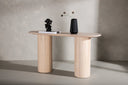 Table d'appoint Lina – en trois couleurs avec détails côtelés