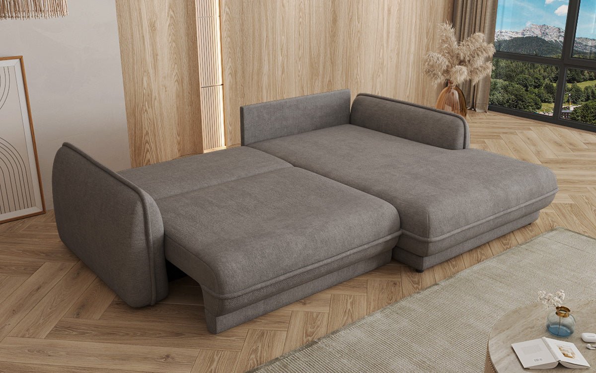 Canapé design Mojave II Tissu avec fonction couchage et rangement