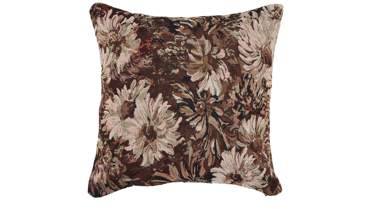 Coussin décoratif Nadja - avec une palette de couleurs chaleureuse