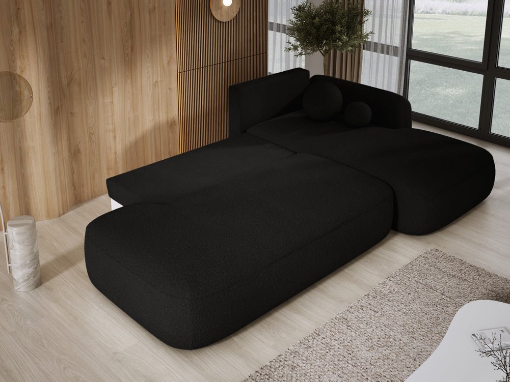 Canapé designer Babu Bouclé avec fonction couchage et rabattable