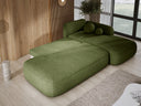 Designer Ecksofa Babu Bouclé mit Schlaf- und Klappfunktion