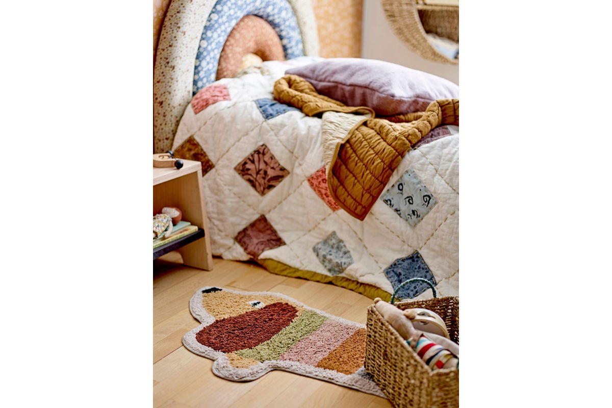Tabouret enfant Nina – Marchepied en bois de hêtre pour salle de bain et cuisine