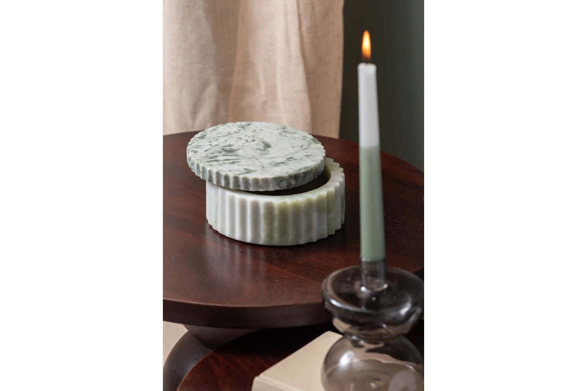 Kom Meliora – vervaardigd uit marmer – met deksel