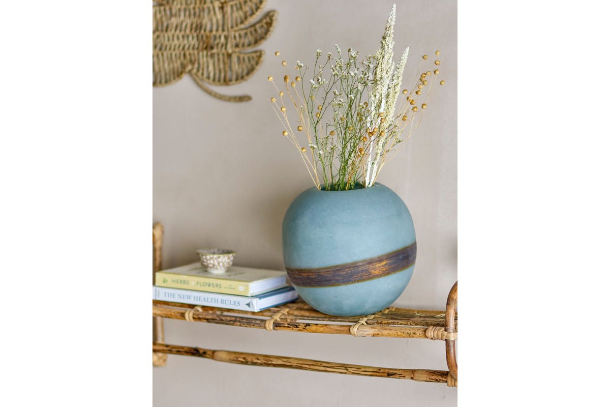 Vaas „Feyra“ – Blauw glas