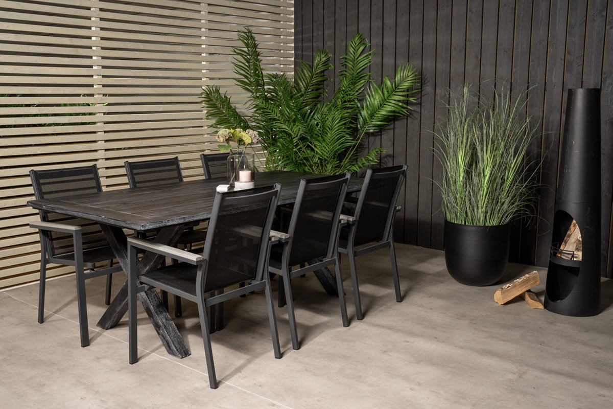 2er Set - Gartenstuhl Andreas aus Textilene/Aluminium