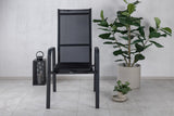 2er Set - Gartenstuhl Bossa aus Textilene/Aluminium