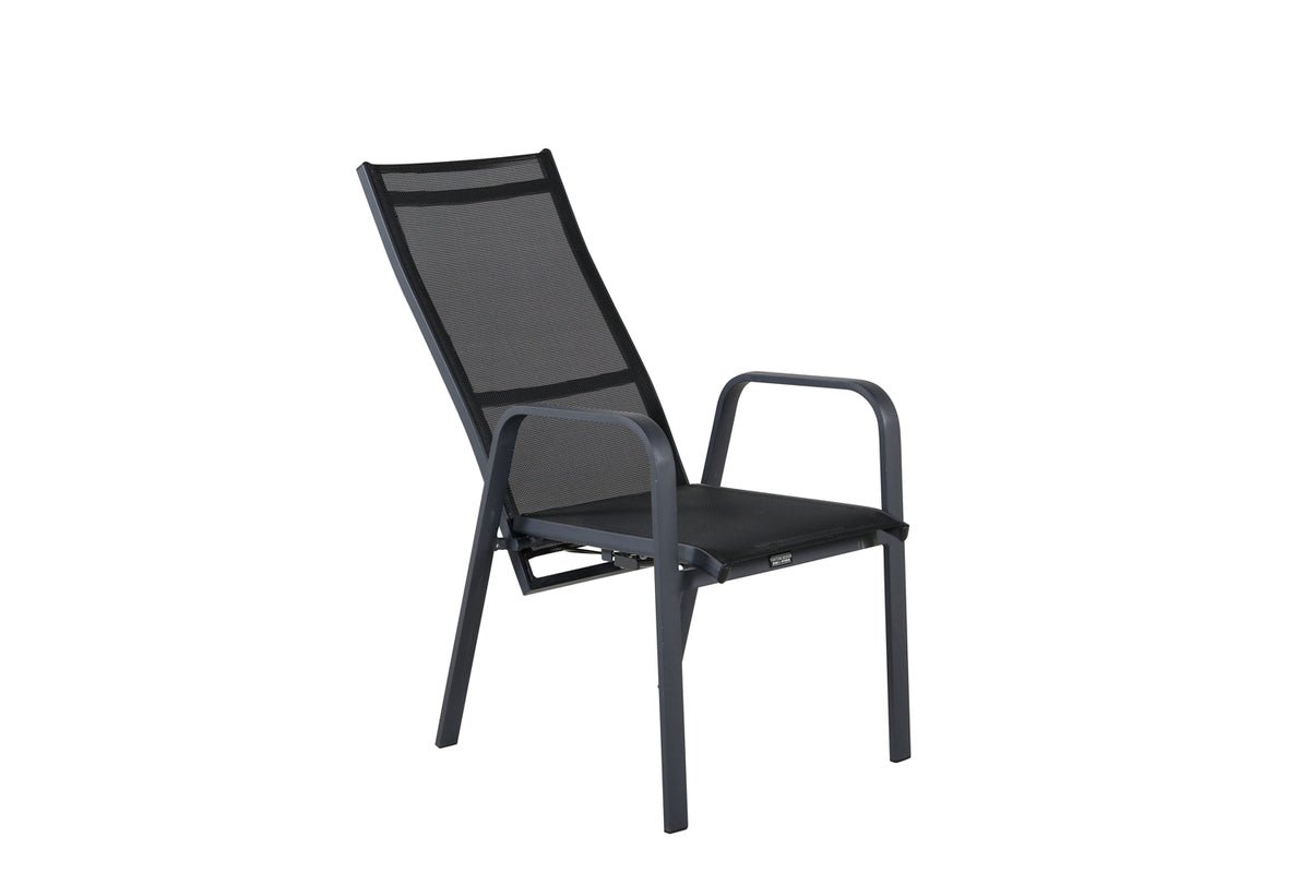 2er Set - Gartenstuhl Bossa aus Textilene/Aluminium