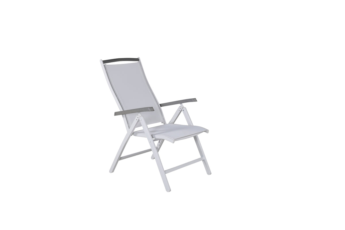 2er Set - Gartenstuhl Kara - Gestell aus Aluminium, Sitzfläche aus Textilene, verstellbar