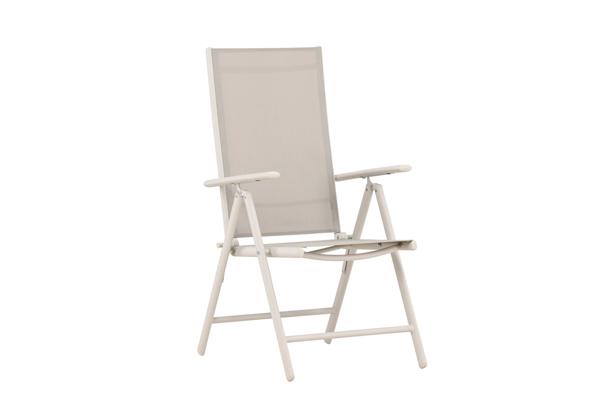 Ensemble de 2 chaises de jardin Luma - une chaise pliante en Beige simple