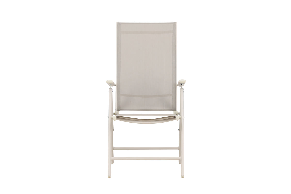 Ensemble de 2 chaises de jardin Luma - une chaise pliante en Beige simple