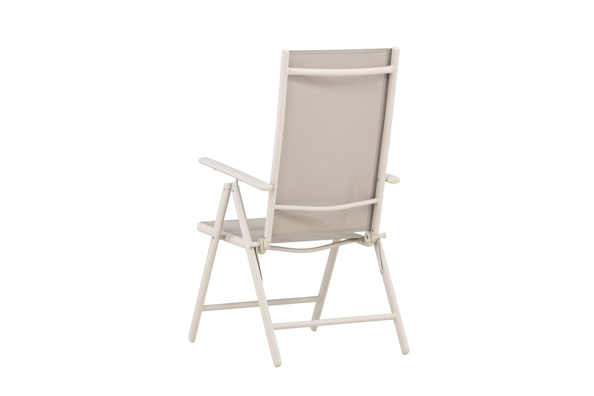 Ensemble de 2 chaises de jardin Luma - une chaise pliante en Beige simple