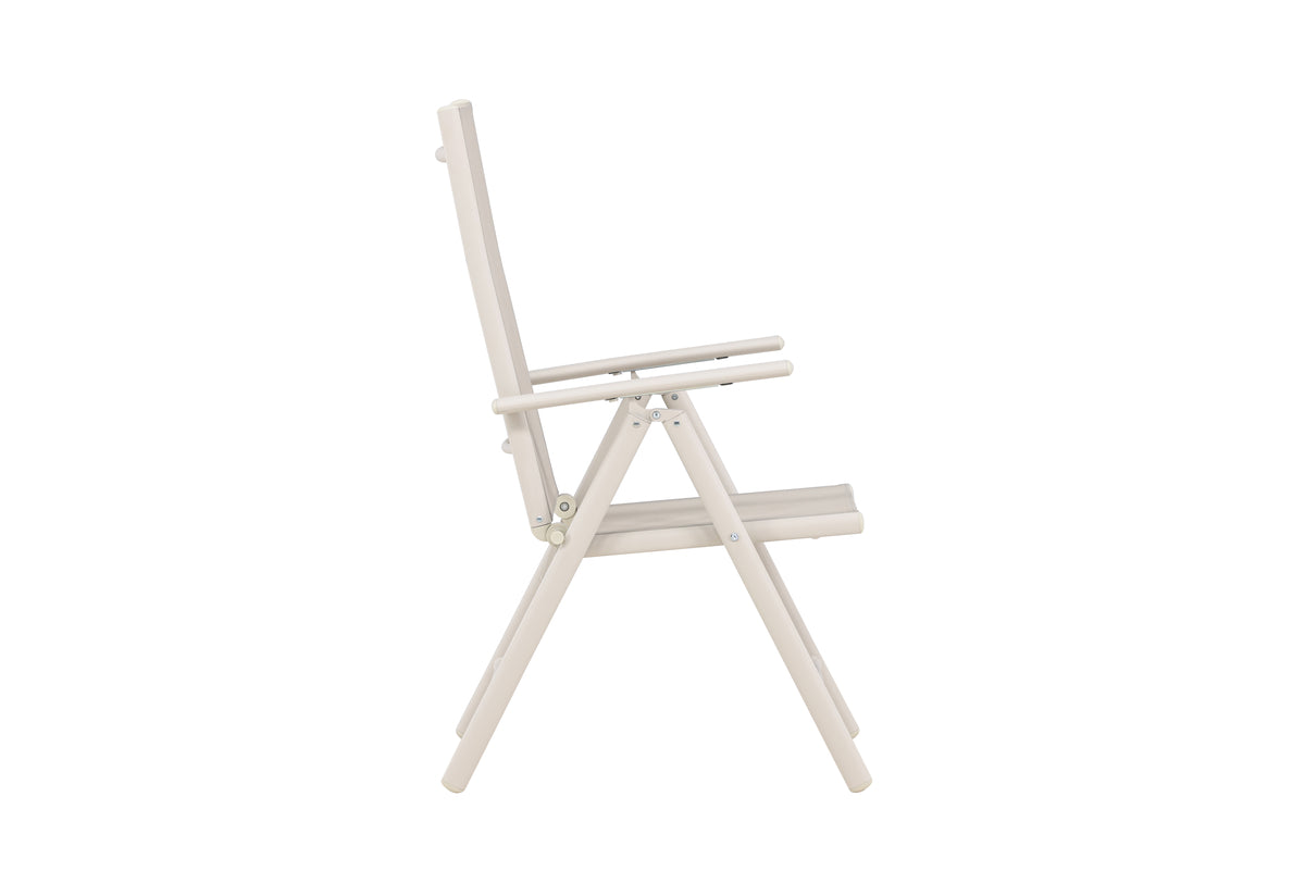 Ensemble de 2 chaises de jardin Luma - une chaise pliante en Beige simple