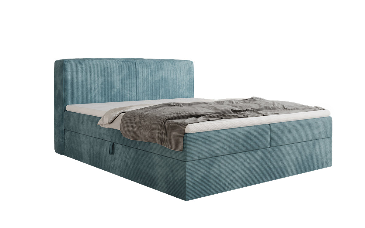 Boxspringbett Marea in Cord mit Stauraum