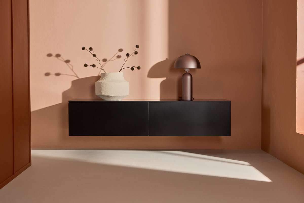 TV-Lowboard Nerio – Puristische raffinesse in Zwart