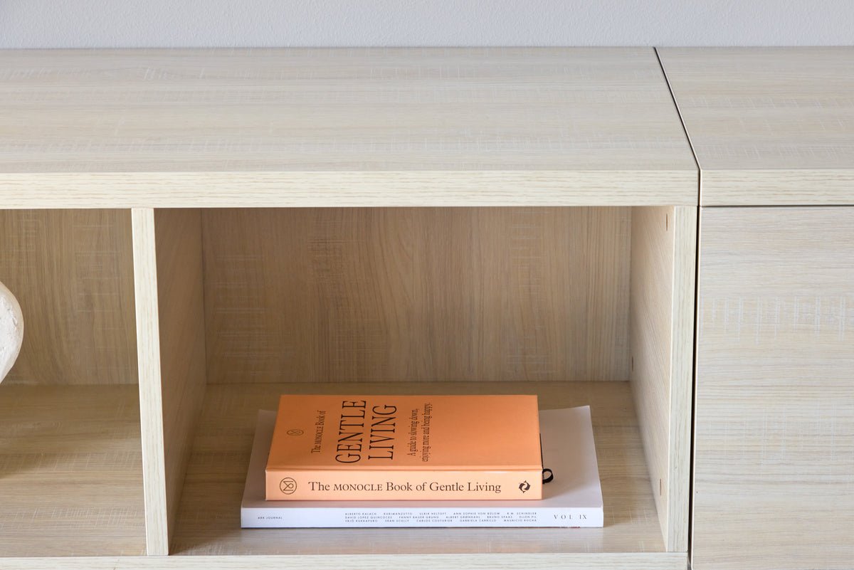 TV-Lowboard Skagen Whitewash – Licht Scandinavisch Ontwerp