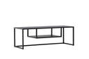 Designer TV-Lowboard Arvigo – Beige/Zwart, mat, van staal