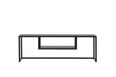 Designer TV-Lowboard Arvigo – Beige/Zwart, mat, van staal