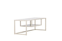 Designer TV-Lowboard Arvigo – Beige/Zwart, mat, van staal