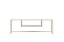 Designer TV-Lowboard Arvigo – Beige/Zwart, mat, van staal