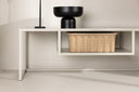 Designer TV-Lowboard Arvigo – Beige/Zwart, mat, van staal