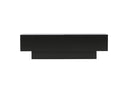 Designer TV-Lowboard Avento – Zwart, Mat, met Middenpoot