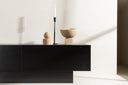 Designer TV-Lowboard Avento – Zwart, Mat, met Middenpoot