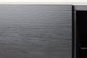 Designer TV-Lowboard Avento – Zwart, Mat, met Middenpoot