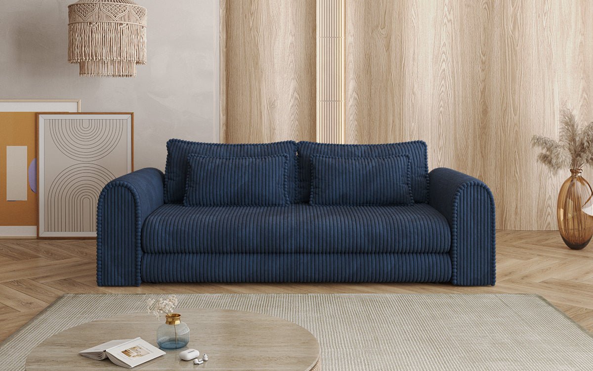 Designbank Lil Buddy 3-zits met slaapfunctie en opbergruimte in breedcorduroy