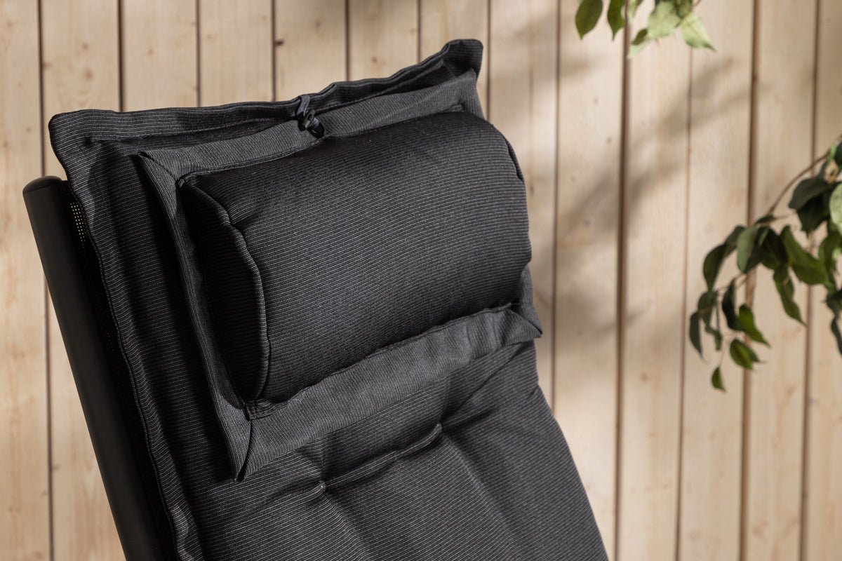 Set de 6 - Coussins de chaise de jardin Siena en polyester, disponibles en 4 couleurs