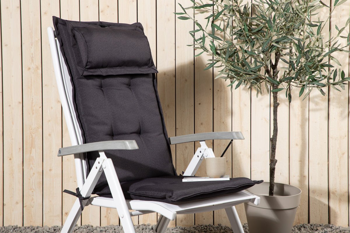 Set de 6 - Coussins de chaise de jardin Siena en polyester, disponibles en 4 couleurs
