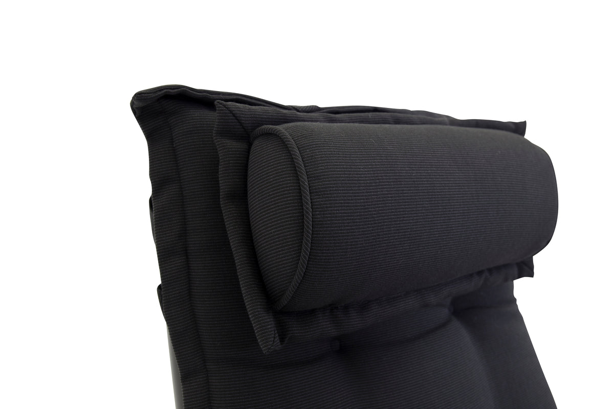 Set de 6 - Coussins de chaise de jardin Siena en polyester, disponibles en 4 couleurs