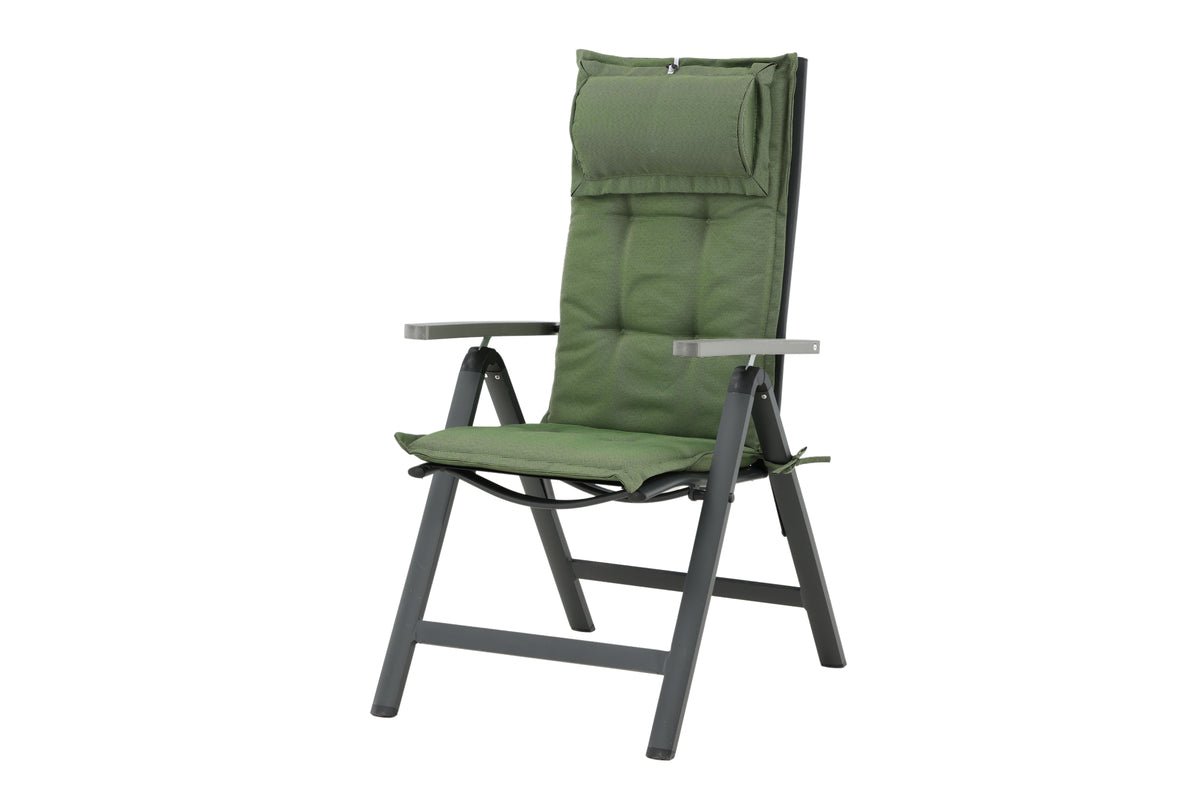 Set de 6 - Coussins de chaise de jardin Siena en polyester, disponibles en 4 couleurs