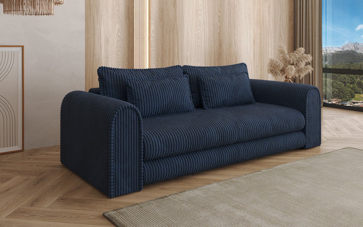 Designbank Lil Buddy 3-zits met slaapfunctie en opbergruimte in breedcorduroy