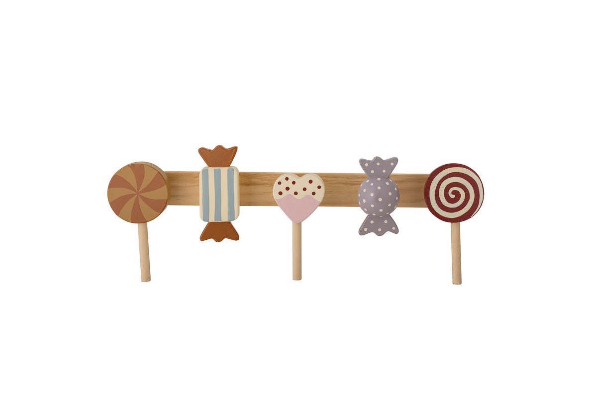 Kinder-Garderobe Haily – aus Kiefernholz mit Bonbon-Design