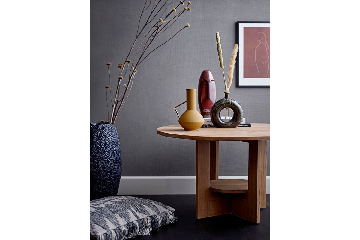 Vaas "Brown Circle" - bruine keramische vaas